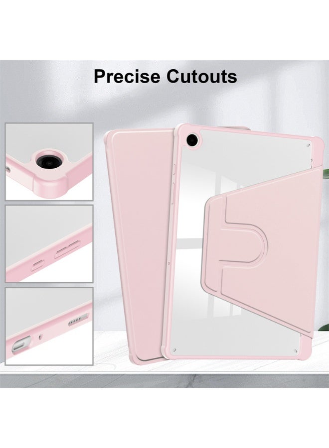 eGreen99 for Honor Pad X7 8.7 inch Case Cover,Tablet Protective Case  , Acrylic 360 ° Rotating Design, Automatic Wake-up/sleep, Soft Leather，Pink - Image 3